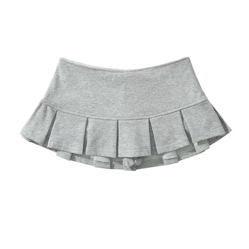 KEYANKETIAN New Women's Terry fabric Low waist Y2K Mini Skirt Wide