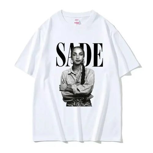 90s Singer S-Sade Print Graphic T Shirt Men Women Hip Hop Vintage