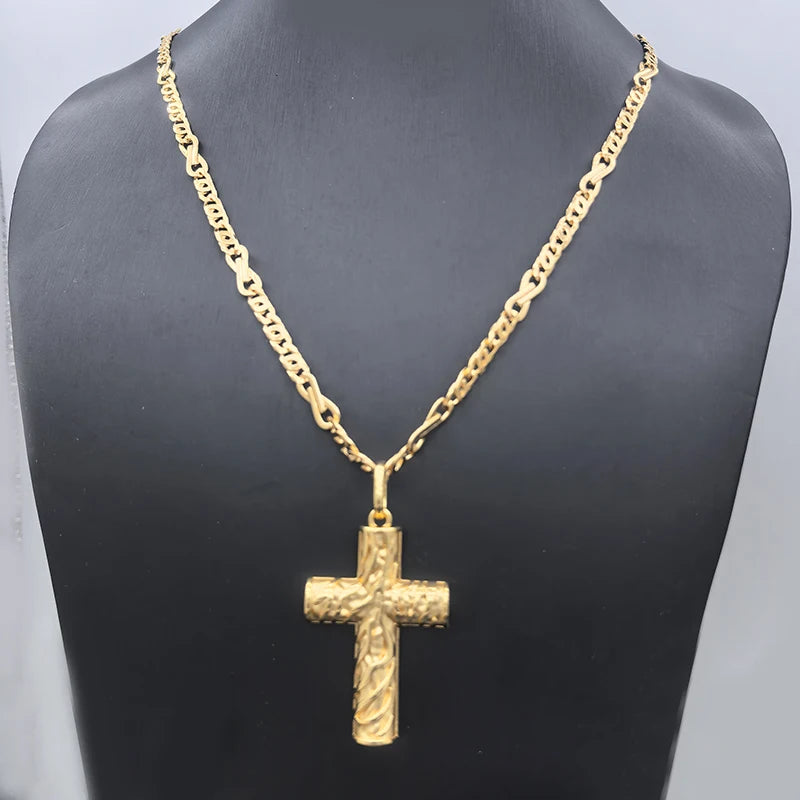 Italian Curb Link Chain Statement Necklace For Women Men 8-shaped