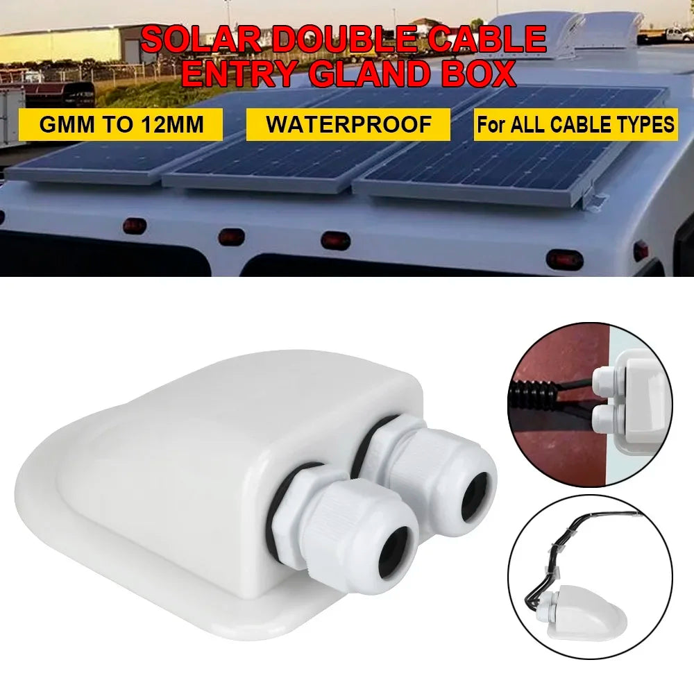 Caravan Solar Car Junction Box Cable Entry Gland Box Roof Wire Entry