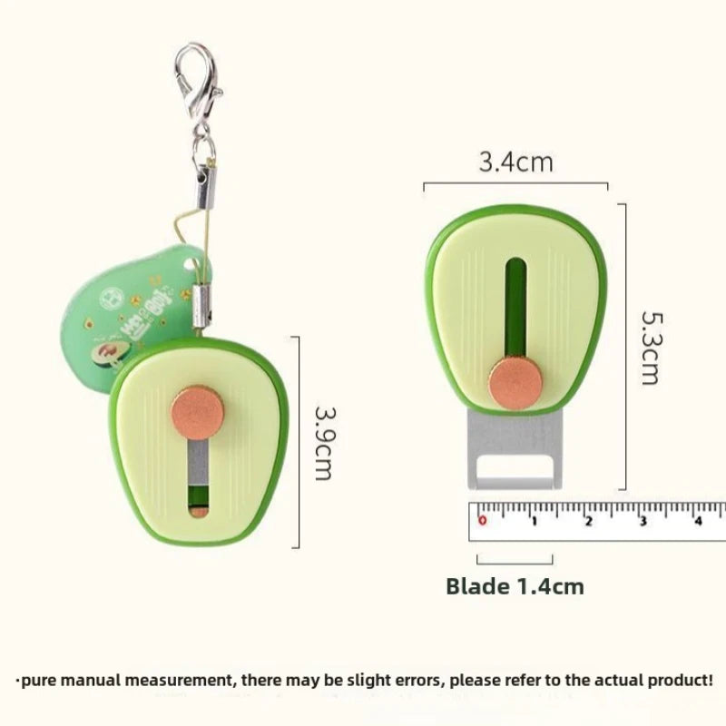 1/2Pcs Creative Avocado Shaped Fruit Peeling Knife Adjustable Kitchen