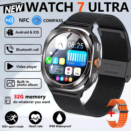 2025 New Smart Watch 32GB Memory Video NFC 1.5Inch AMOLED Screen Sport