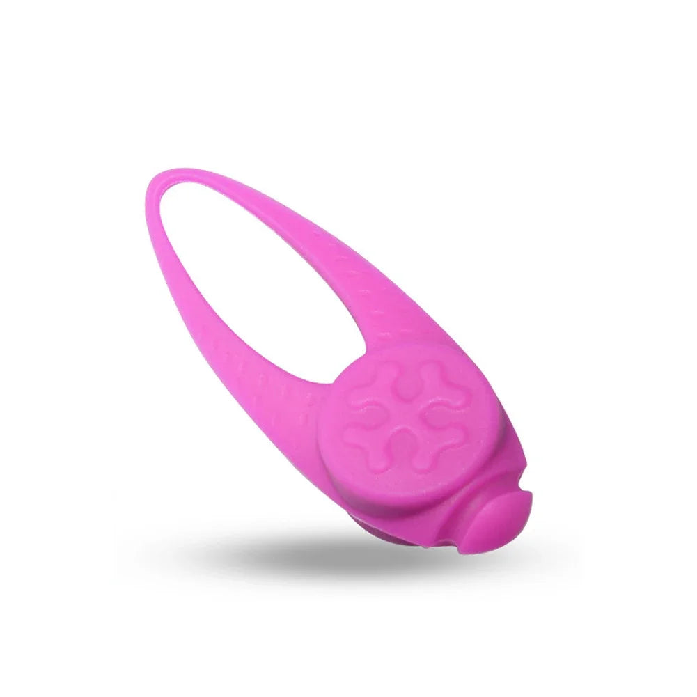 Pet Led Silicone Rubber Pendant Safety Flashing Glow Light Blinking Led Collar Luminous Pendant For Pet Dog Puppy Necklace