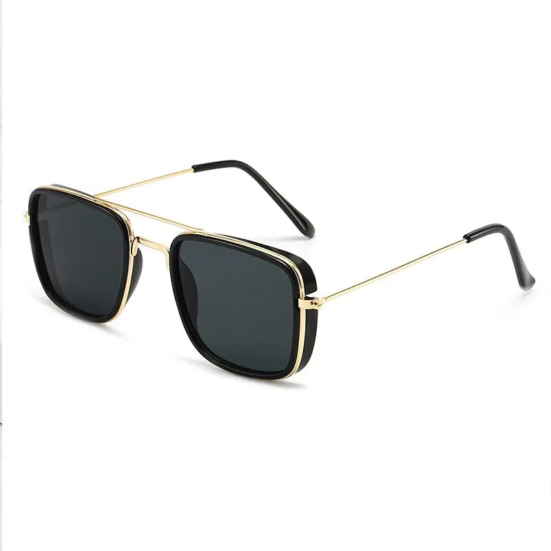 Fashion Sunglasses European and American Metal Small Square Frame