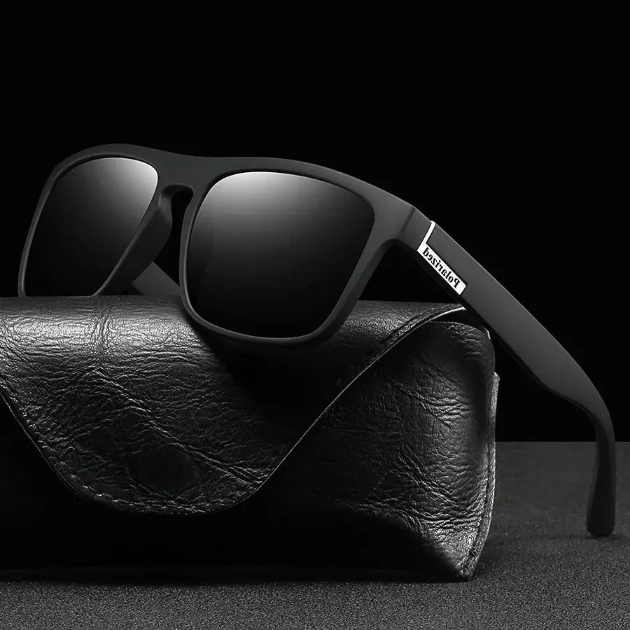 Men Women Polarized Sunglasses Luxury Brand Designer Vintage Square