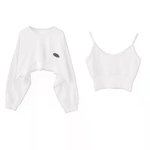 New Women Solid Color O-neck Long Sleeve Hoodie Sweatshirt Fashion