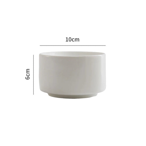 Ceramic Dinner Plate Creative Cylindrical Dessert Plate Snack Plate