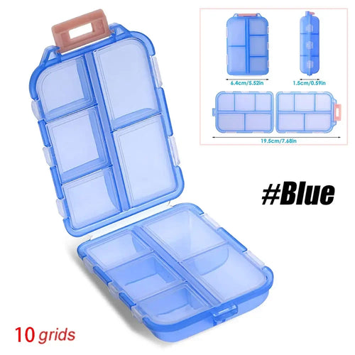 Travel Pill Organizer Portable Pocket Pharmacy Pill Box - Small Pill