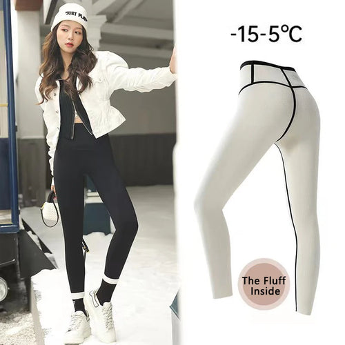 C.New S Autumn Winter High Waist Shark Leggings Women's Seamless