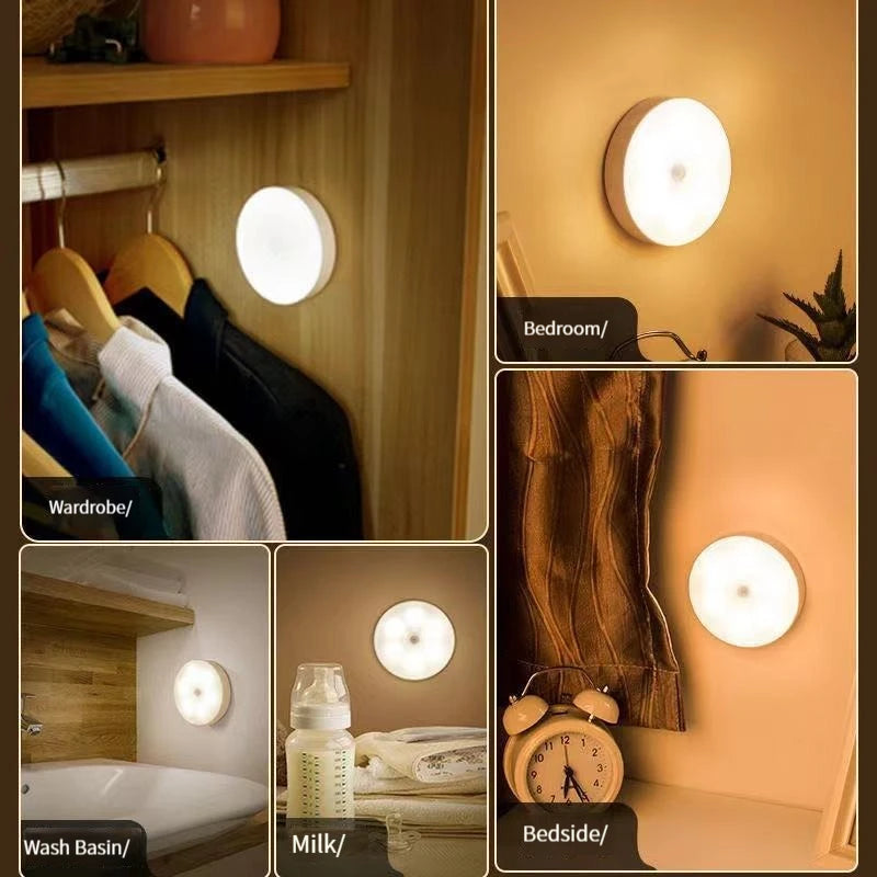 Rechargeable Wireless Intelligent Body Sensor Light Warm Light White