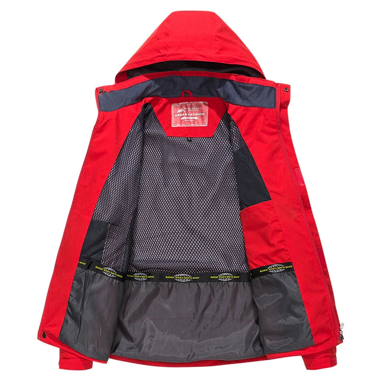 Men's Waterproof Hiking Jacket Large Size Windproof Windbreaker