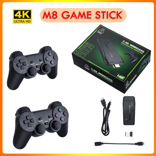 M8 Portable Video Game Console, 4K, 2.4G, Wireless Control, Wireless