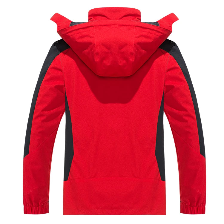 Men's Waterproof Hiking Jacket Large Size Windproof Windbreaker