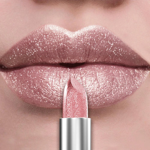 21Colors Bold & Intense Glitter Shiny Metallic Lipstick Pearlescent
