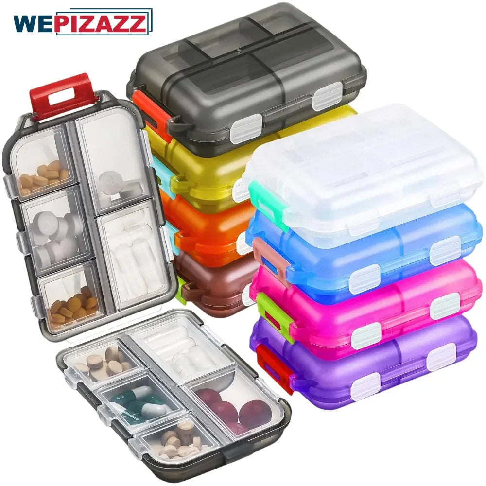 Travel Pill Organizer Portable Pocket Pharmacy Pill Box - Small Pill