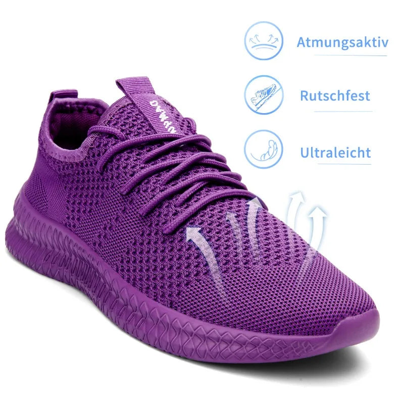 Women Casual Shoes Fashion Breathable Comfortable Walking Mesh Flat