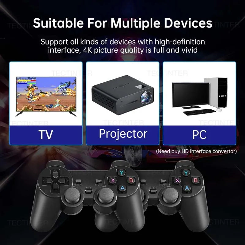 Video Game Console Built-in 20000 Games Wireless Controller TV Game