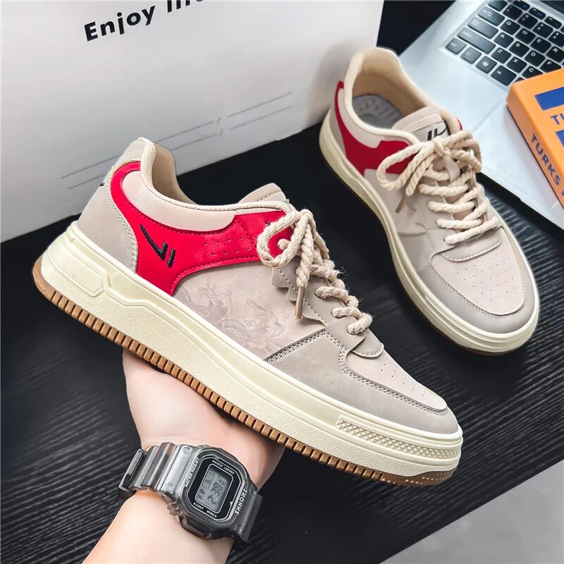 Men Skateboarding Shoes Canvas Comfortable Vulcanized Shoes All-match