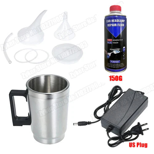 Car Headlight Polish Restoration Kit Automotive Headlight Care Tool