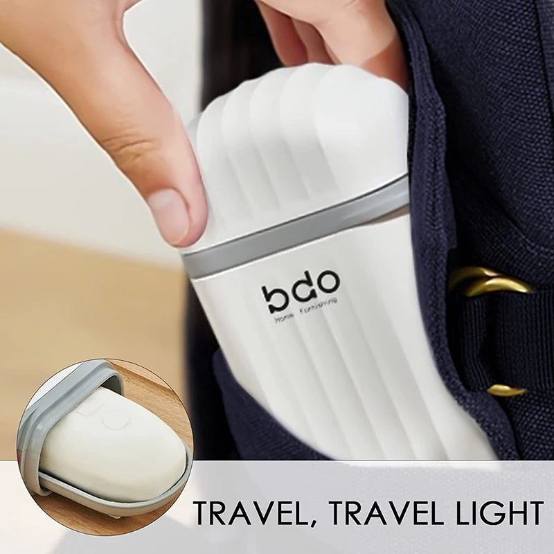 Plastic Soap Dish Travel Box Holder Container With Lid Durable Soap