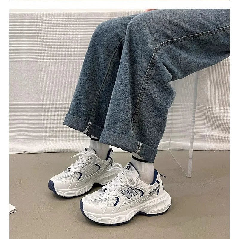 Women's Fashion Dad Shoes -Platform Mesh Running Sneakers,Breathable Casual Sports Shoes for Students,Everyday Training Shoes