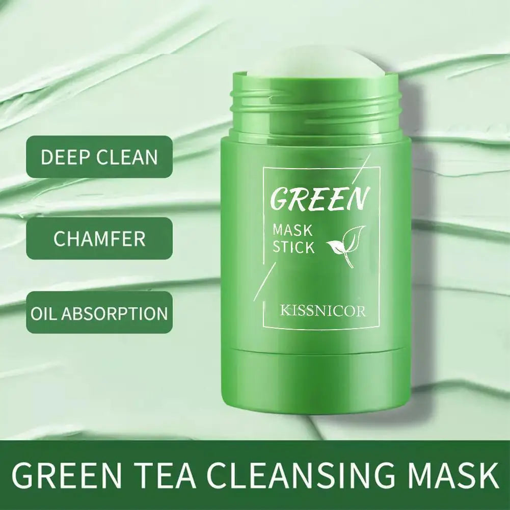 40g Remove Blackhead Green Tea Solid Mask Cleans Pores Stick Facial