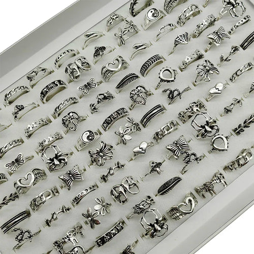 30pcs/Lot Factory Wholesale Alloy Finger Rings For Women HOT New Big