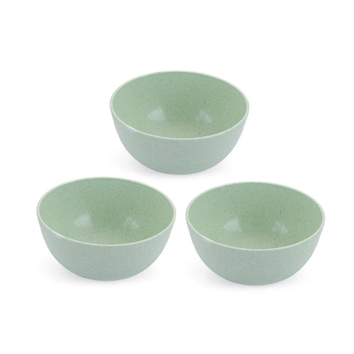 3PCS Nordic Colored Wheat Straw Bowls Circular Shatter Resistant