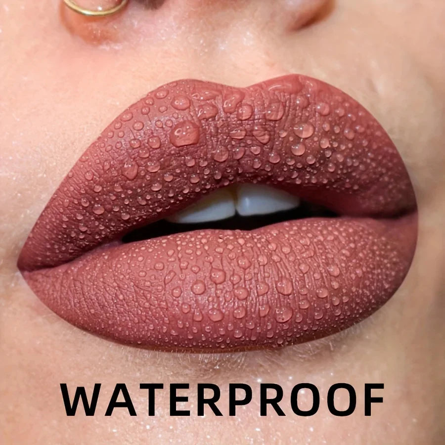 19 colors Matte Velvet Lip Gloss Waterproof Liquid Lipstick Nude Black