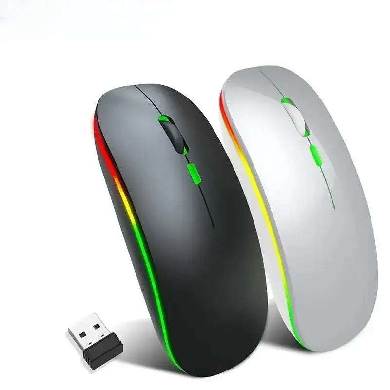 Wireless Mouse Gaming Mouse Backlight USB Compatible RGB Rechargeable