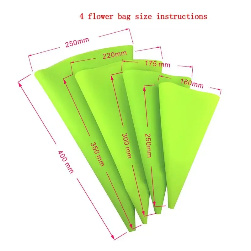 4Pcs/Set Silicone Pastry Bag Tips Kitchen DIY Cake Icing Piping Cream