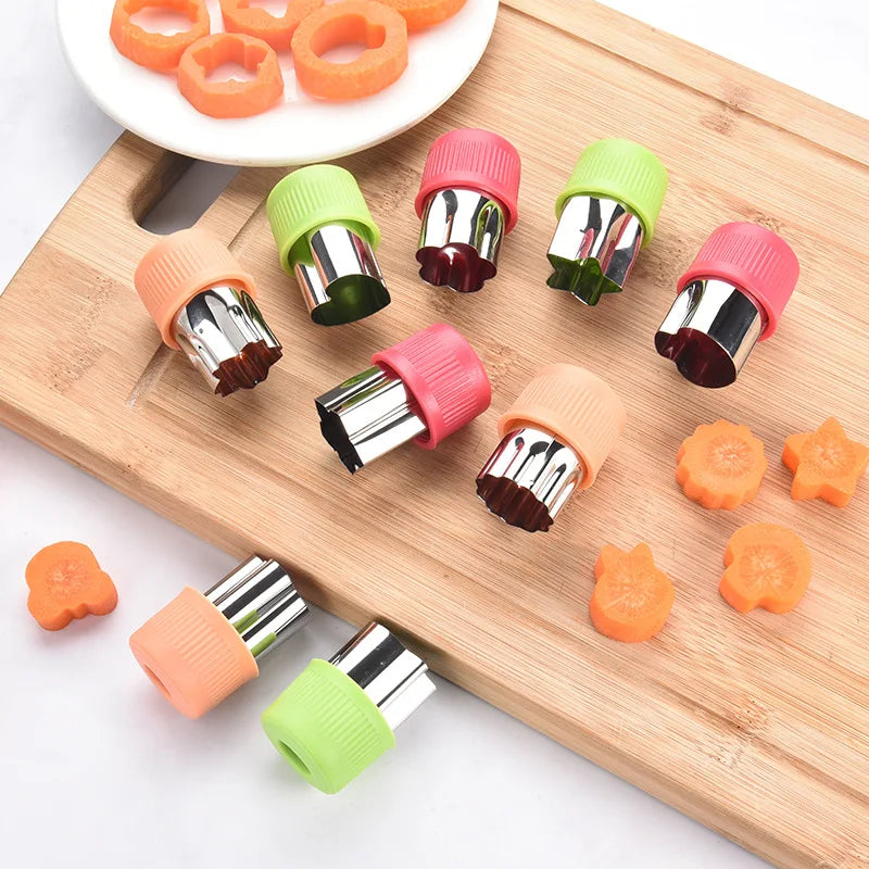 3/9pcs Fruit Cutters for Children Kids Food Cookie Sandwich Mold Maker