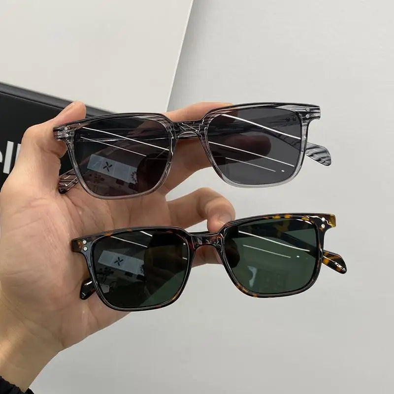 Rectangle Sunglasses Women Men Polygon Vintage Brand Designer Square