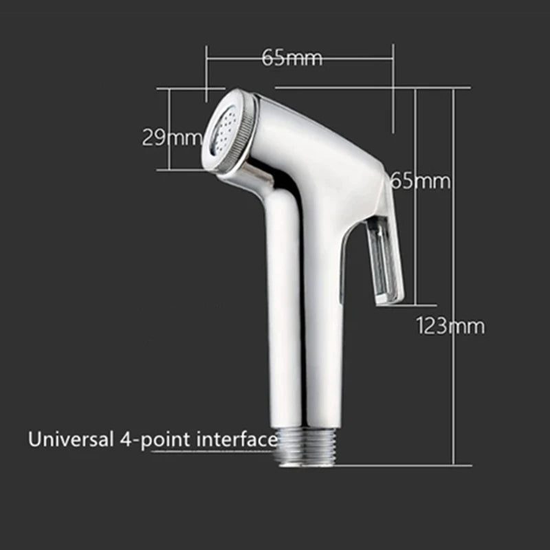 Handheld Water Toilet Bidet Sprayer Flexible Spring Shower head Hose