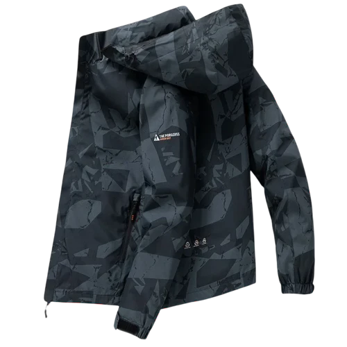 Hooded Hiking Jacket Men Outdoor Bomber Jackets Waterproof Windbreaker