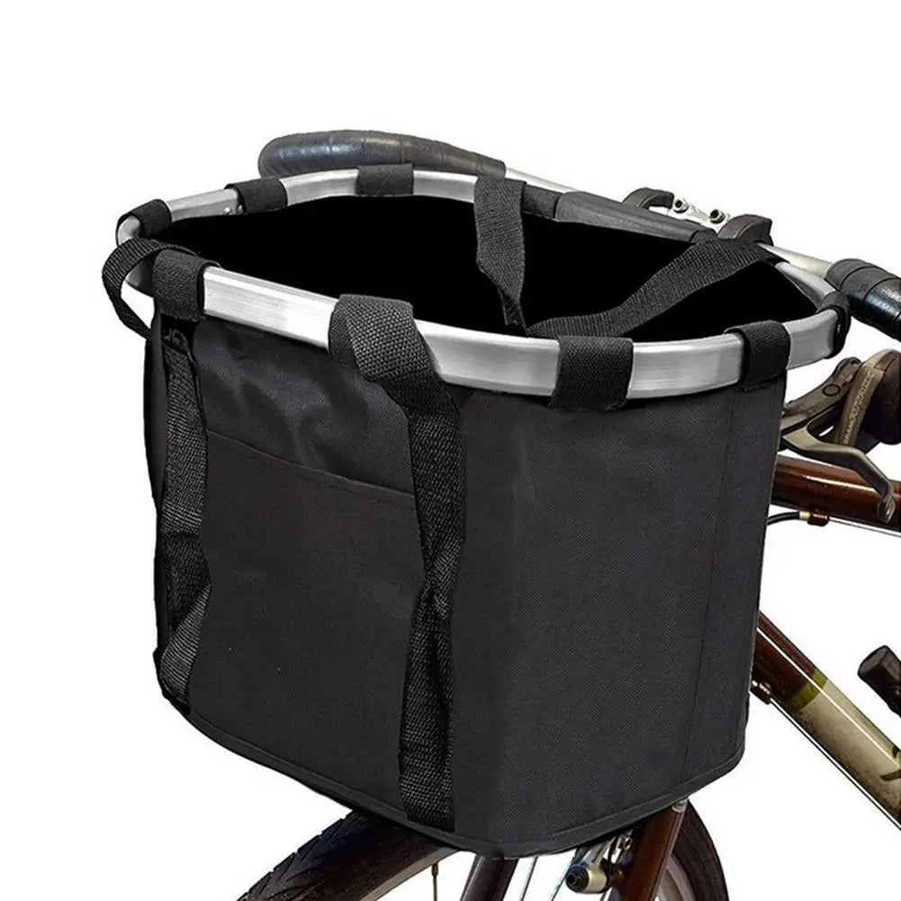 Bicycle Front Basket Bike Small Pet Dog Carry Pouch 2in1 Detachable