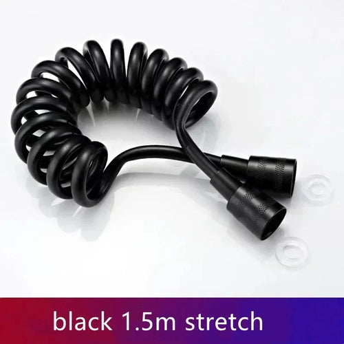 Handheld Water Toilet Bidet Sprayer Flexible Spring Shower head Hose