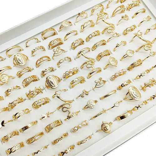 30pcs/Lot Factory Wholesale Alloy Finger Rings For Women HOT New Big
