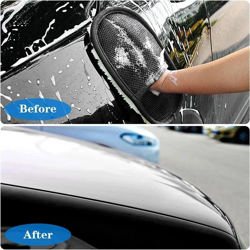 1/10Pcs Car Cleaning Sponge Glove Car Polishing Washing Mitt Gloves