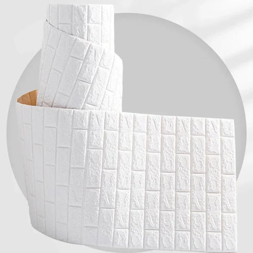 3D Self-Adhesive Wallpaper Continuous Waterproof Brick Wall Stickers