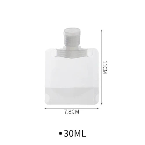 30/50/ML Lotion Dispenser Bag Travel Reusable Pouches Shampoo Liquid