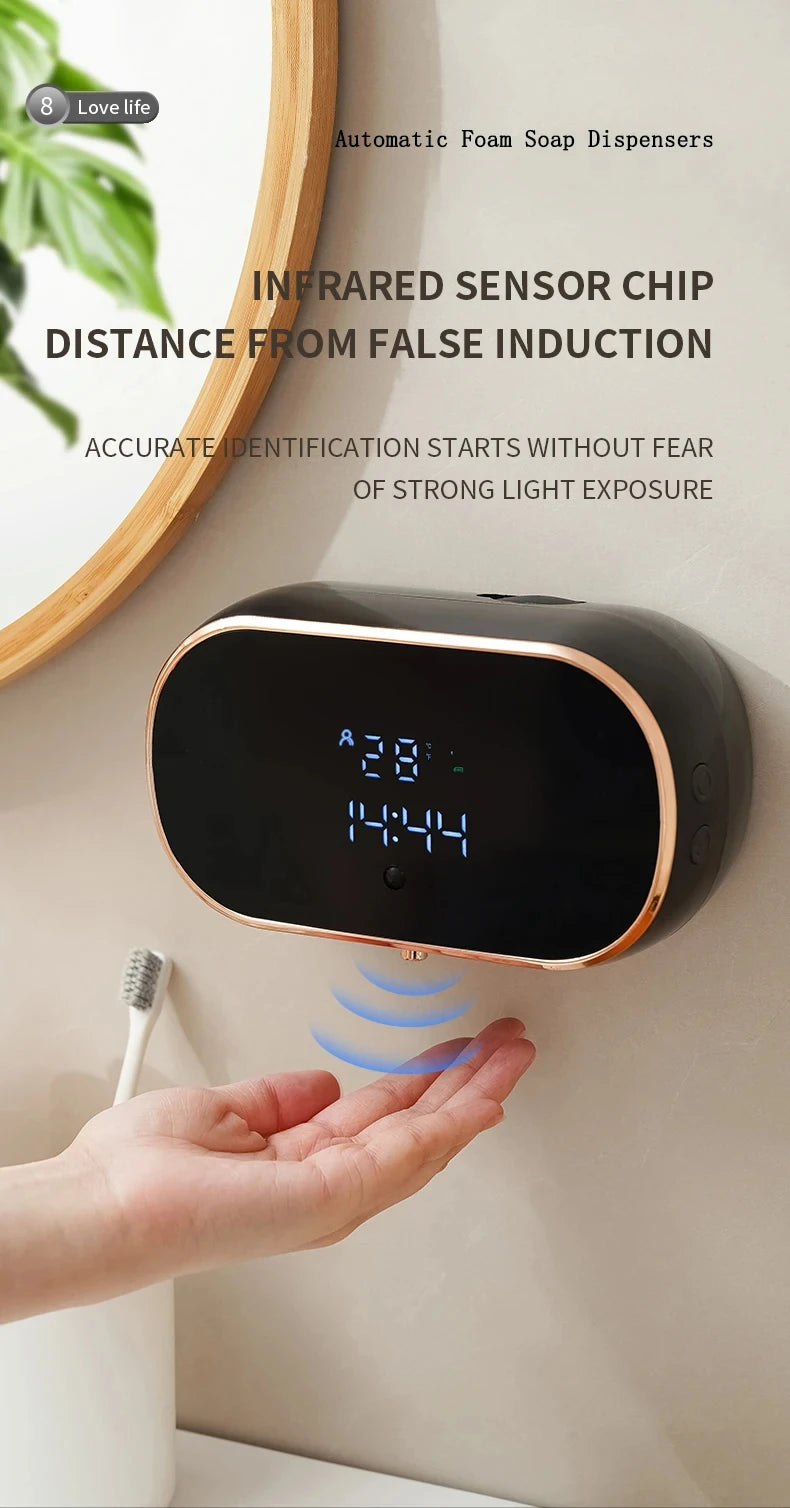 New Automatic Foam Soap Dispensers For Bathroom Smart Washing Hand