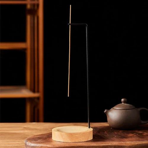 Creative Upside Down Incense Burner Incense Stick Holder Wooden Round