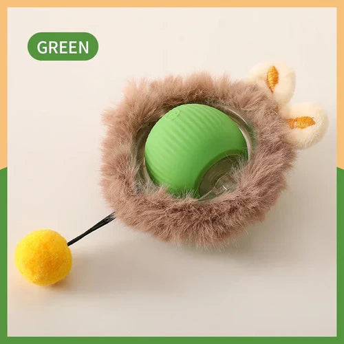 Smart Cat Toys Automatic Rolling Ball Fake Tail Rechargeable Electric