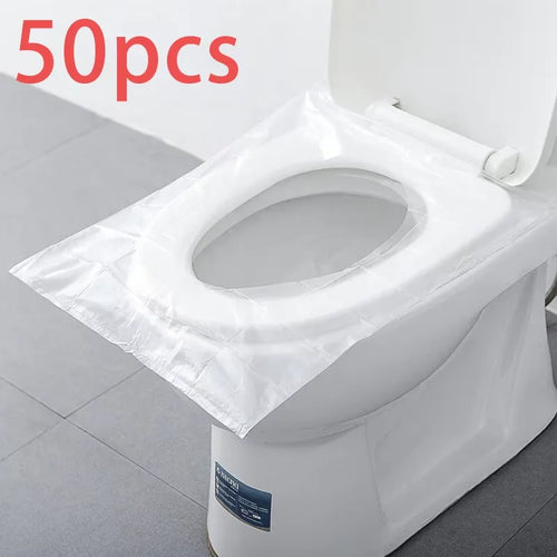 50pcs Disposable Toilet Seat Cover Portable Travel Safe Toilet Seat