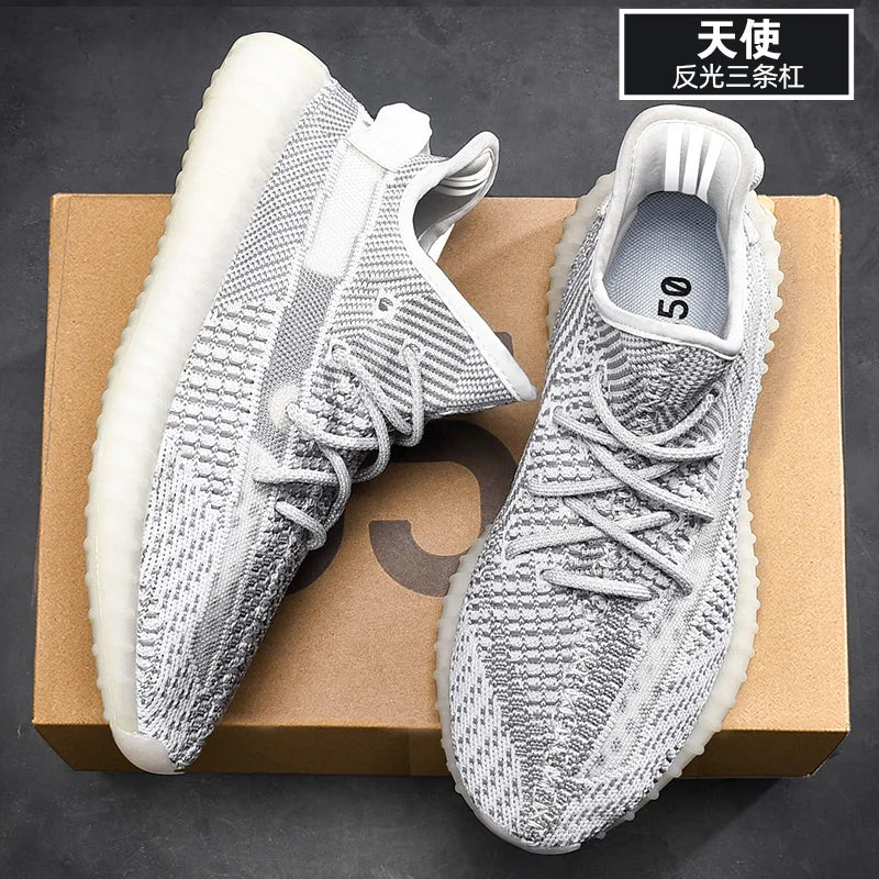 Women's Sports Shoes Mesh Lightweight Soft Sole Jogging Strap Breathable Fashion Sports Walking Casual Tennis Flat Shoes for Men