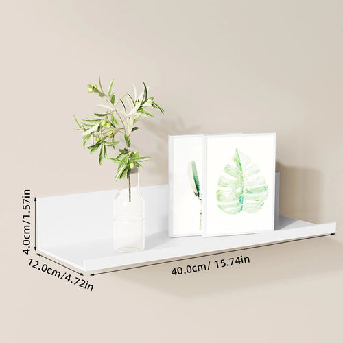 Floating Bathroom Shelves Without Drilling Storage Wall Rack Home