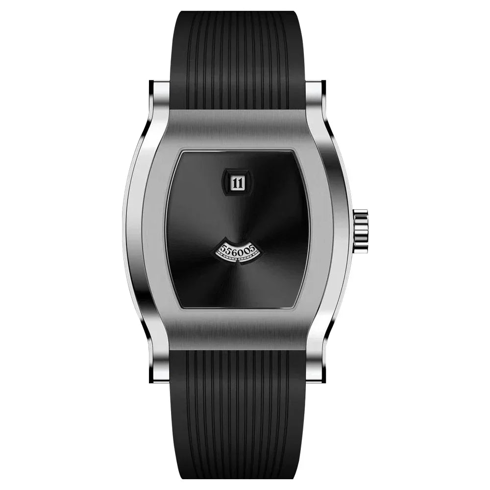 Newly designed Specht & Söhne Jump Hour Watch For Men Seagull Automatic Watches Rubber Strap Sapphire Crystal 50M Waterproof