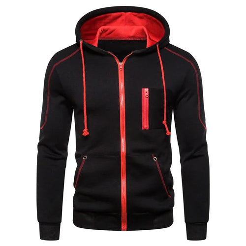 2024 Men Sets Wear Men's Fashion Autumn Winter Double Zipper Jacket/