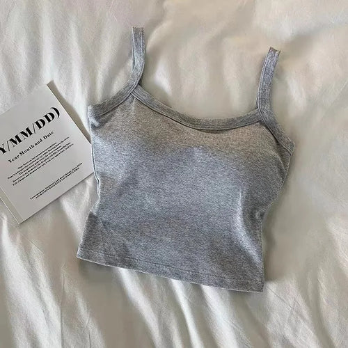 Crop Top Women Sexy Sleeveless Tops Fashion Female Underwear Lady's